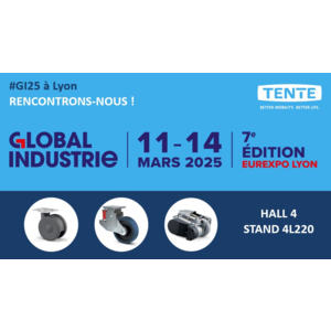 Les roues et roulettes TENTE au salon GI Lyon 2025