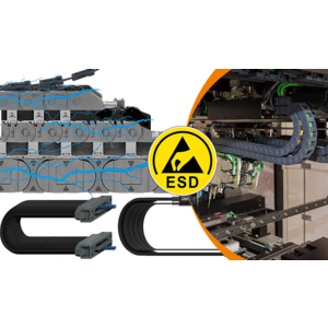 Chaînes porte-câbles ESD