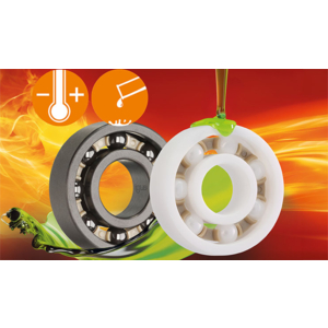 Deux nouveaux roulements à billes xiros résistants aux produits chimiques chez IGUS