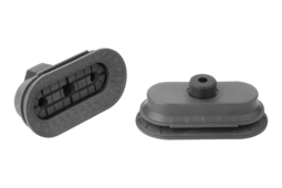 Ventouse à soufflet ovale 1,5 soufflet à fixation intégrée
