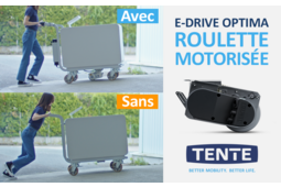 Roulette motorisée supprimant les efforts de manutention