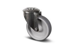 Roulette inox pour chariots de distribution de repas