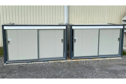 Conteneur de stockage pour inflammables 2 niveaux - Conteneur COUPE-FEU 2H - réf. CONT3M2NIPC-EI120 - DIFOPE