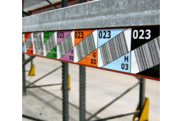 Étiquettes codes barres Inotec pour rayonnages de palettes