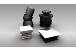 Embouts de tubes en plastique, embouts chaises, embouts carrés