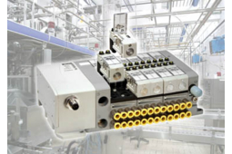 Isys Micro, un îlot de distribution adapté pour la conception de systèmes pneumatiques compacts. 