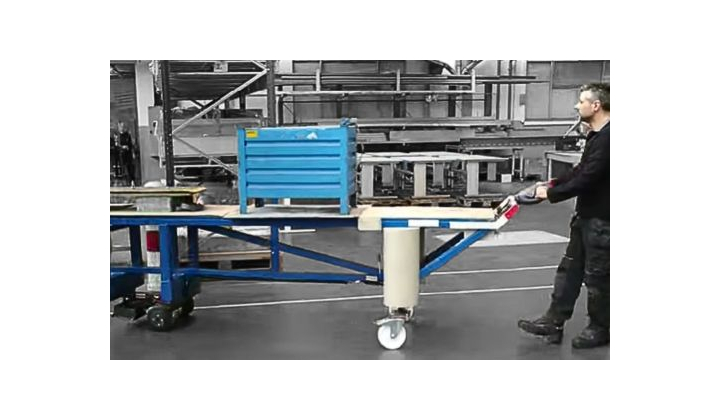 Un chariot motorisé de 6 mètres pour des charges de 1 tonne !