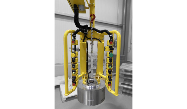 Manipulateur pneumatique Dalmec pour rouleaux de plaques en aluminium