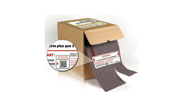 Premier absorbant multi-format équipé d'un QR code