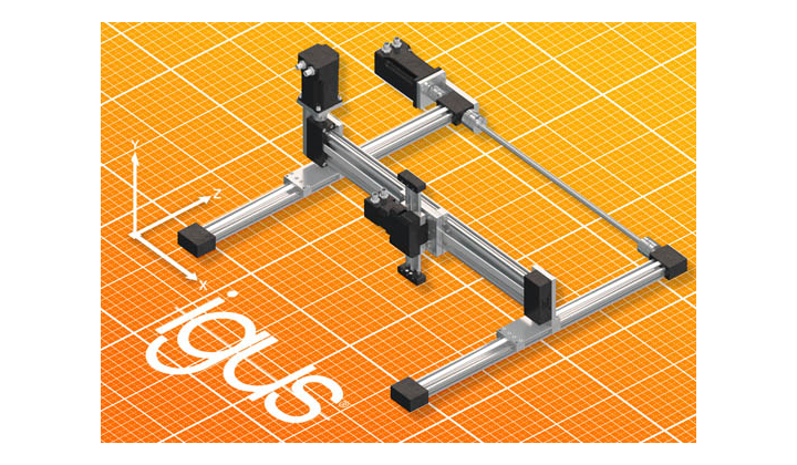 Portique 3D drylin E sans graisse et sans entretien