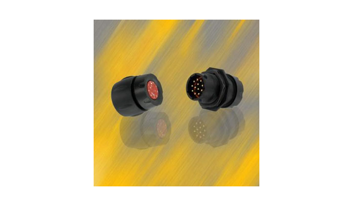 Le connecteur UTS de la famille TRIM TRIO® de SOURIAU disponible en version à grommet.