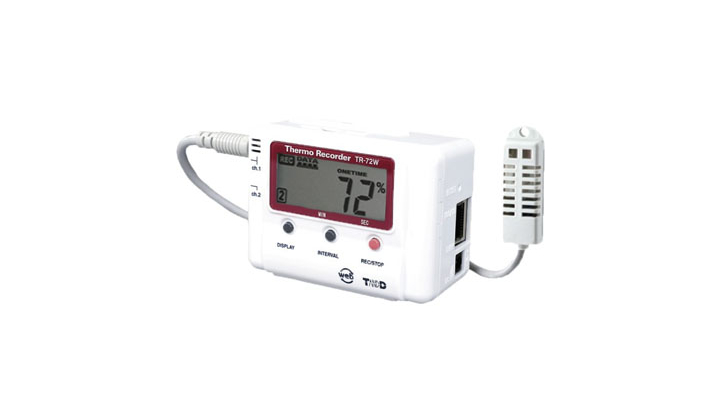 Enregistreurs de température et d'humidité TR-7 W avec connexion réseau