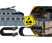 Chaînes porte-câbles ESD