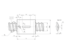 Vis à billes à filet roulé
