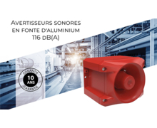 Sirène PRO10 en fonte d'aluminium