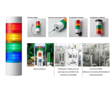 Colonne LR10 avec buzzer et 5 étages lumineux - PATLITE
