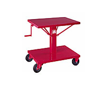 Table élévatrice à roulettes