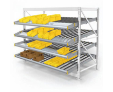 Stockage dynamique pour bacs et cartons