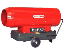 Chauffage industriel mobile au fuel