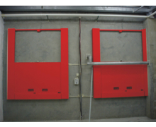 Porte coupe-feu guillotine 